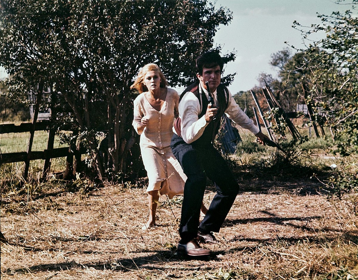 Faye Dunaway: Cream button-front dress