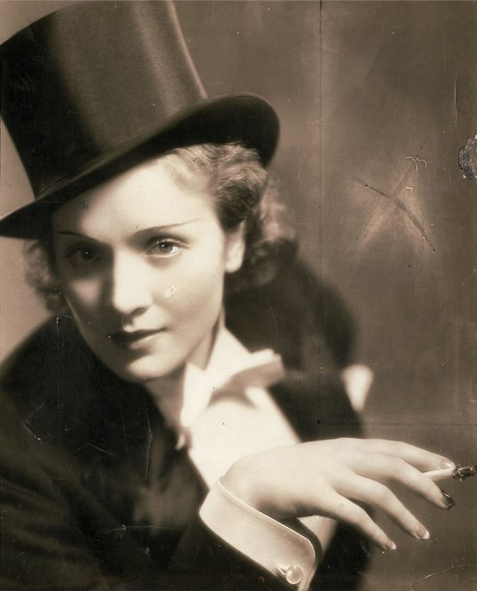 Marlene Dietrich: Top hat and tailcoat