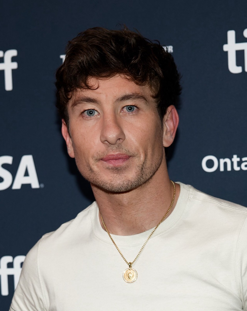 Barry Keoghan: White tee and gold pendant