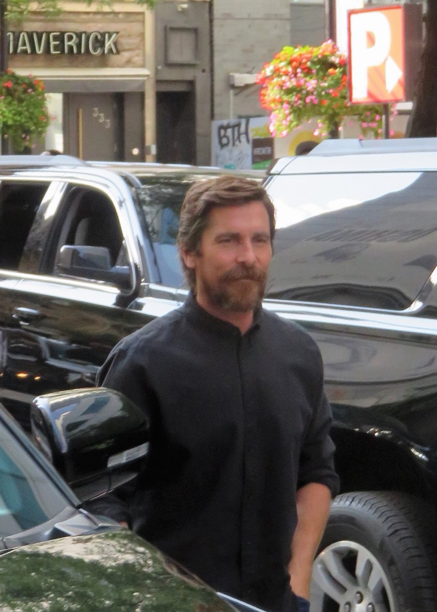 Christian Bale: All-black overshirt